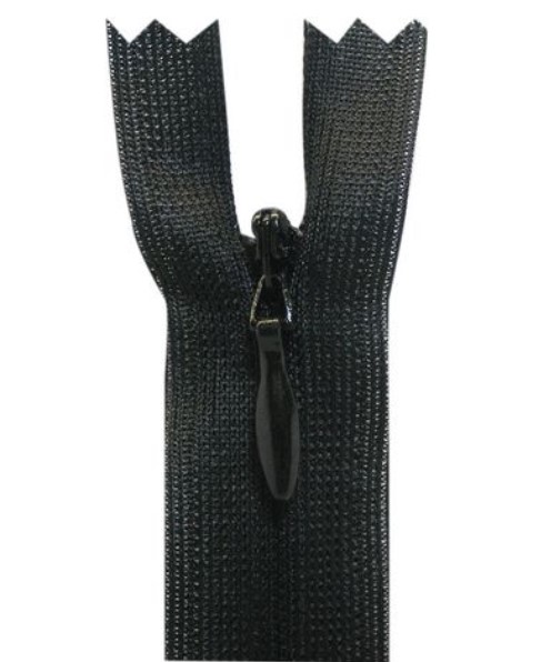 580 Black 24 Invisible Zipper - Invisible Zippers - Zippers - Notions
